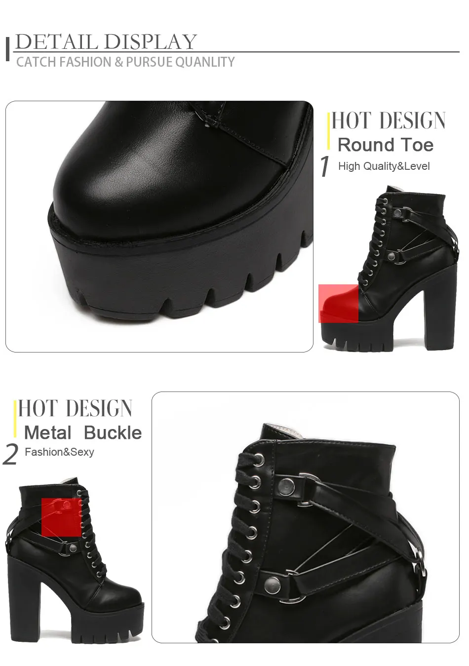 Title 3, Womens cross-tie ankle boots, stylish and comf...