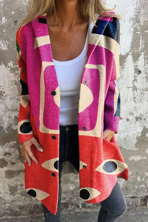 Cardigan Sweater Coat Knitted Long Loose fitting Outerwear 2Color - Shop at LoveMi