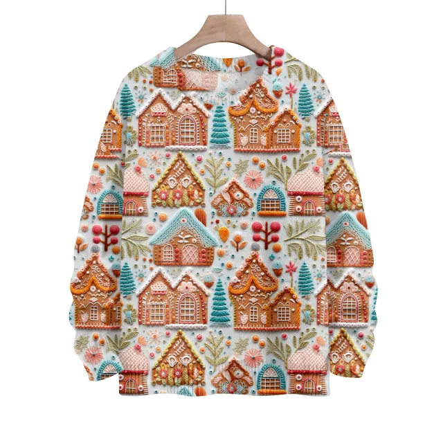 Thick Needle Sweater 3D Digital Printing Women's Christmas Top Sdkcz743 S - Shop at LoveMi