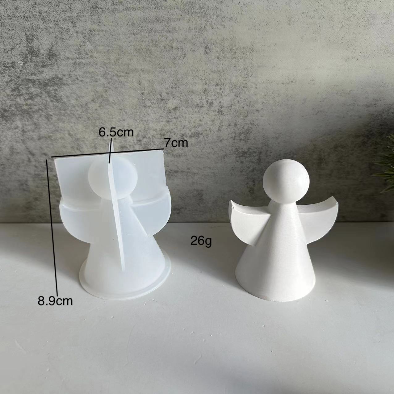 Title 1, Angel Portrait Plaster Decoration Silicone Big ...