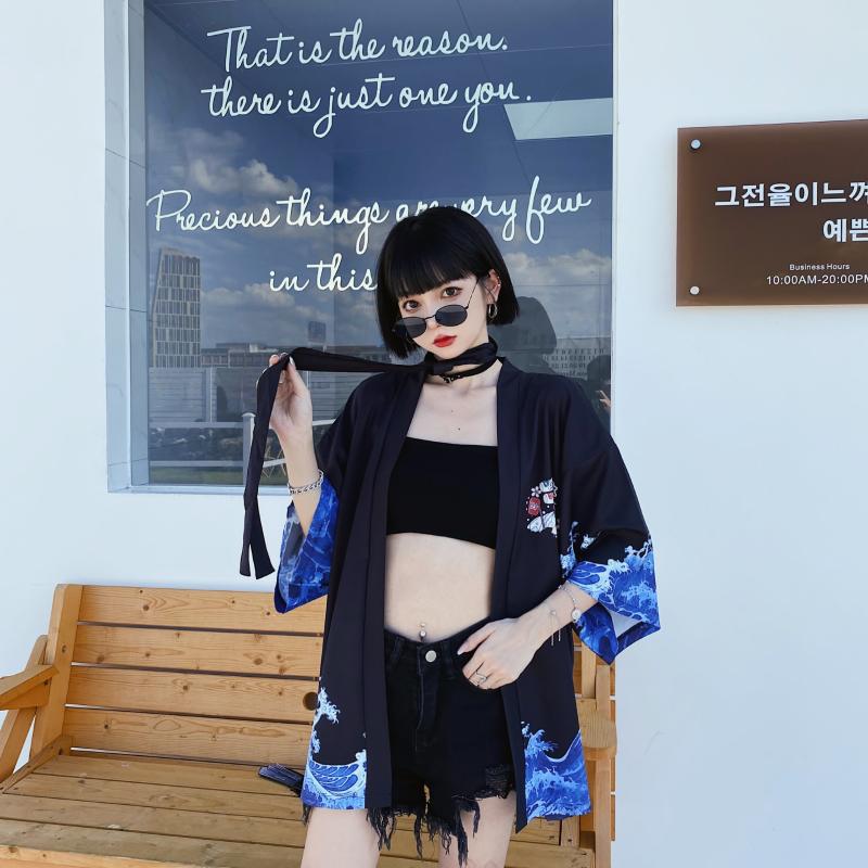 Chinese Style Literary Cat Pattern Sun Protection Clothing Loose Cardigan