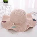 Big Brim Straw Hat Nude Pink