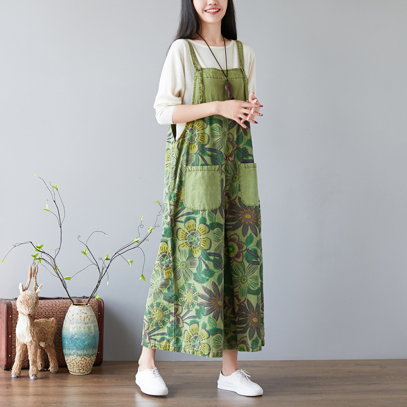 Title 1, Vintage Adjustable Wide Leg Pants Colorblock De...