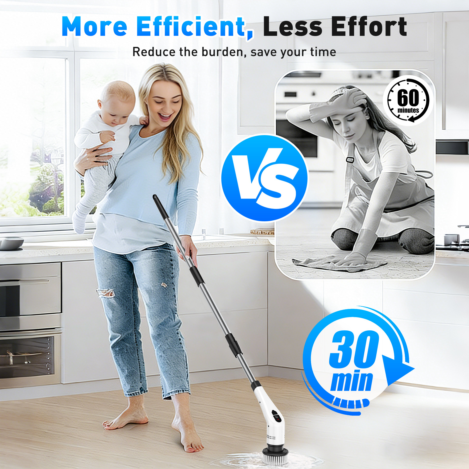Multi-Function Wireless Electric Cleaning Brush 5
