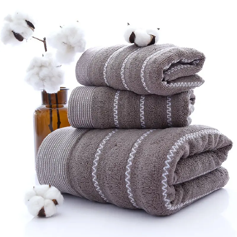 Cotton Three-piece Towel Veneer Cloth Thickened Hotel