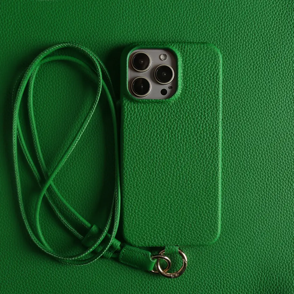 Solid-color Phone Case With A High-end Lanyard