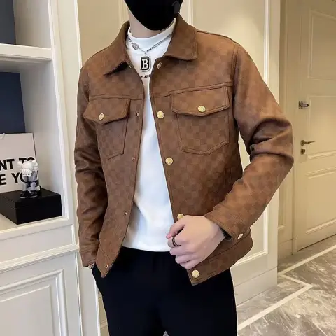 Spring and Autumn Collar Jacket Fashion Men