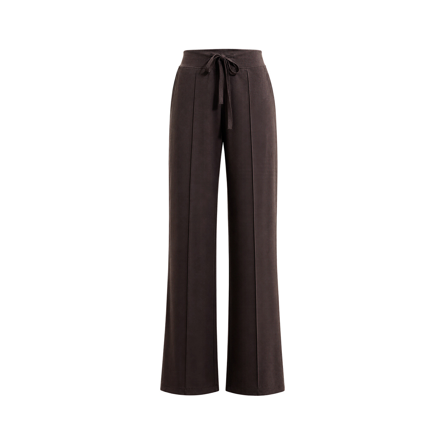 Womens High-Waisted Drawstring Wide-Leg Yoga Pants 2