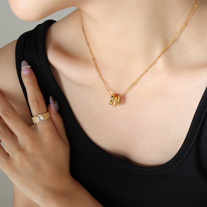 Thai Retro Titanium Steel Necklace Pendant