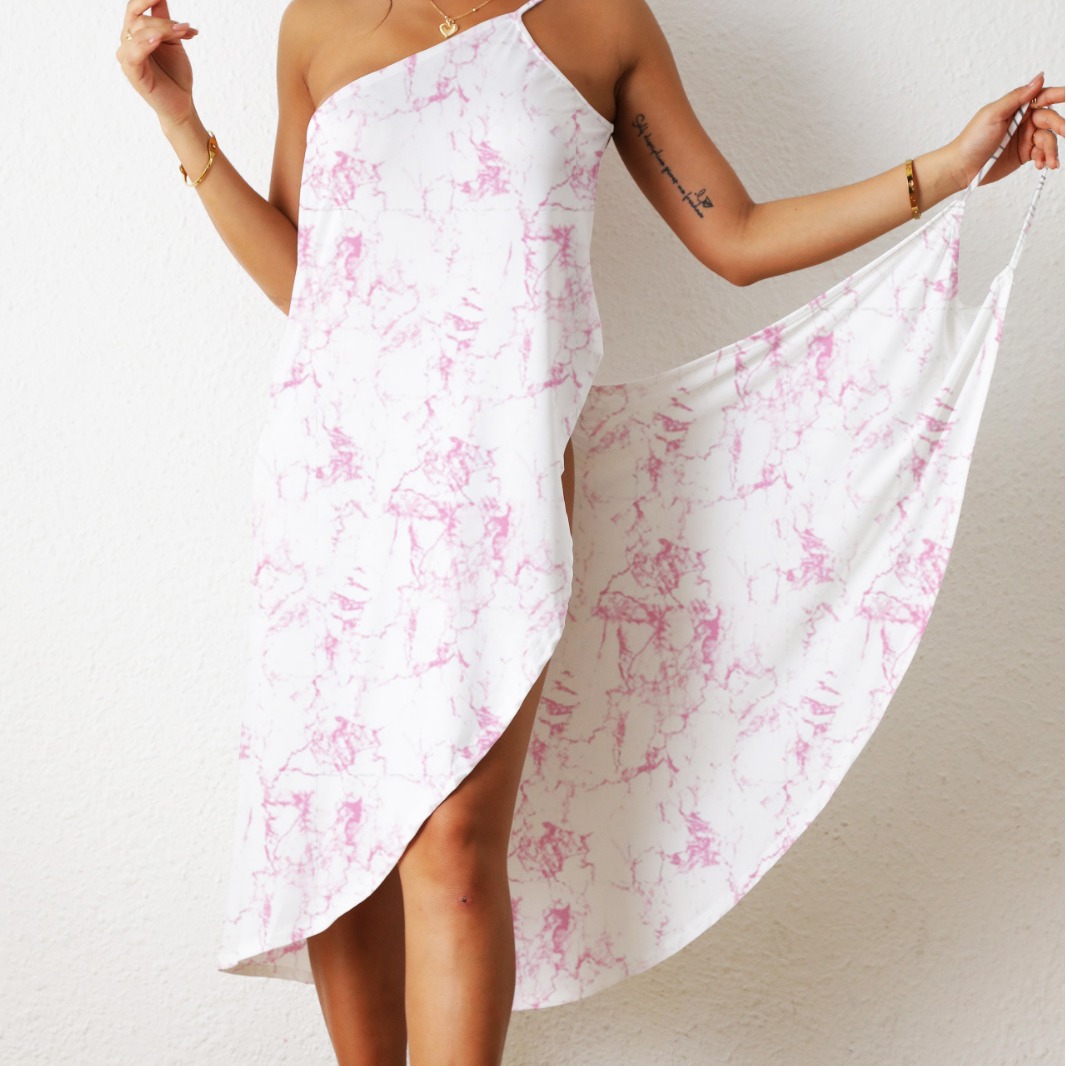 New Printed Beach Dress Swimsuit Sling