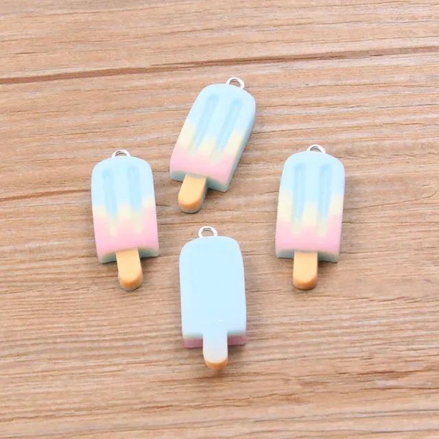 DIY Resin Accessories Gradient Popsicle Sticks Pendant Blue - Shop at LoveMi