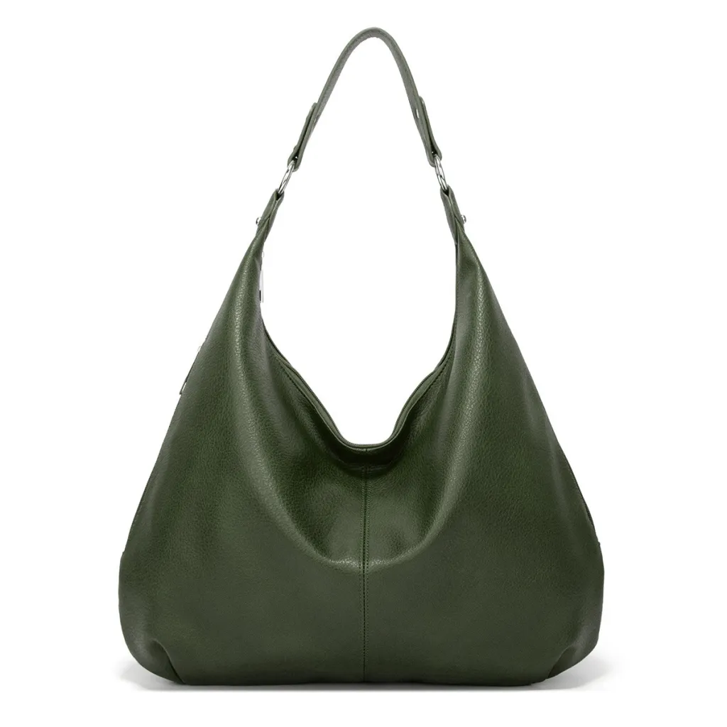 Large Capacity Handbag Commuter Tote Shoulder Bag - Green