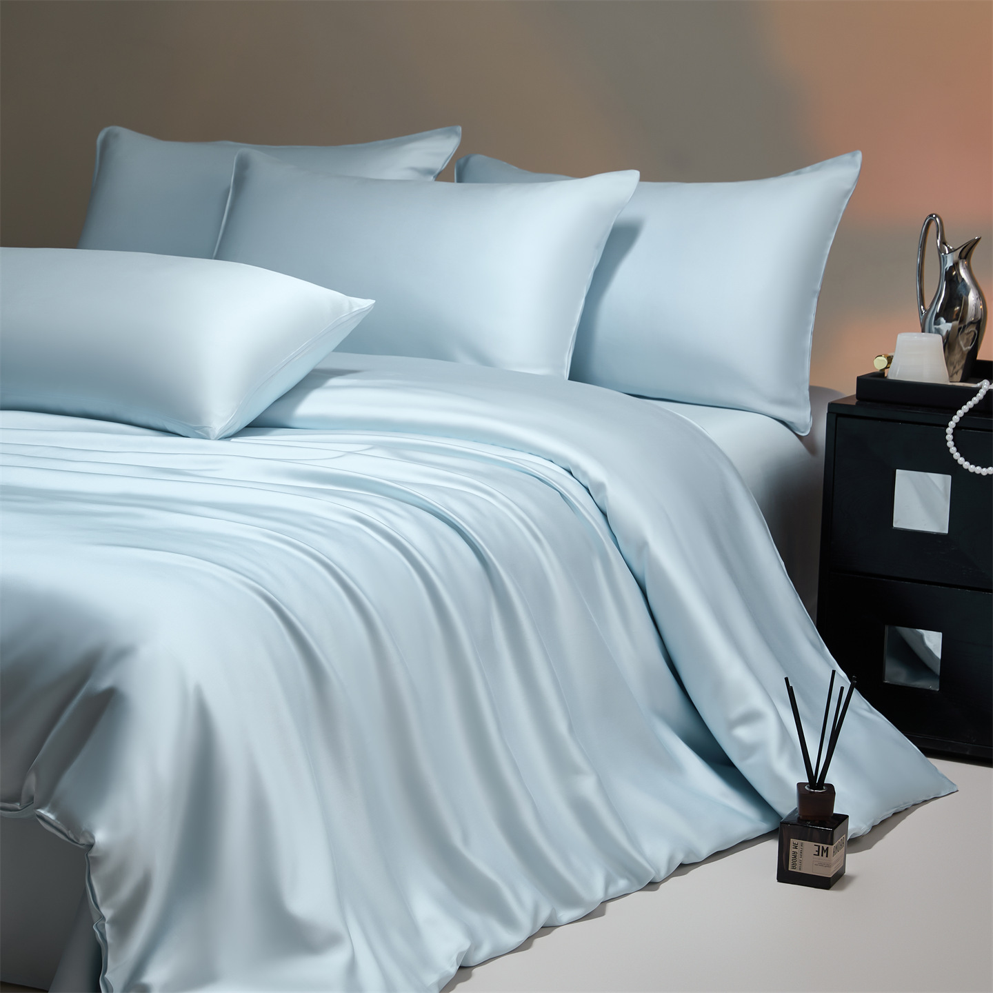 Affordable Luxury High-end Tencel Four-piece Bedding Set Sheets And Duvet Cover — foto 11