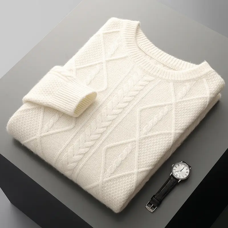 Thick Loose Sweater Twist Base Cardigan