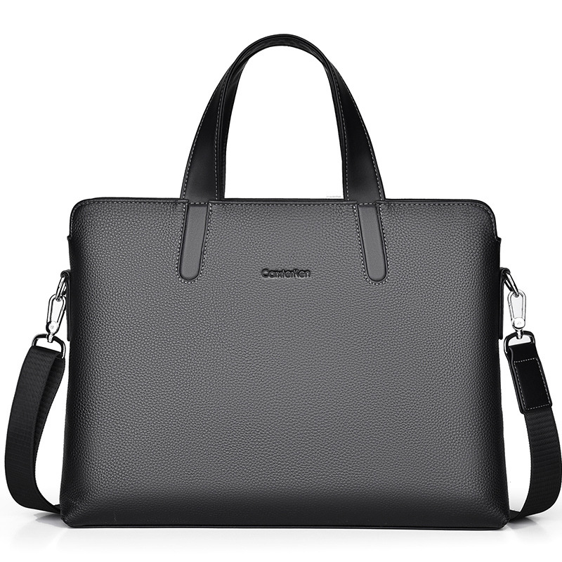 Large-capacity Crossbody Leather Briefcase