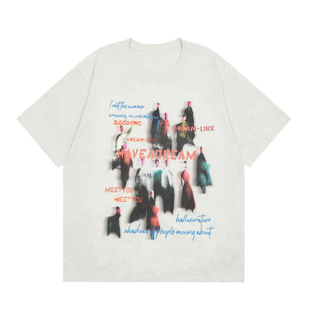 Creative Fashion Printed Short Sleeve Men