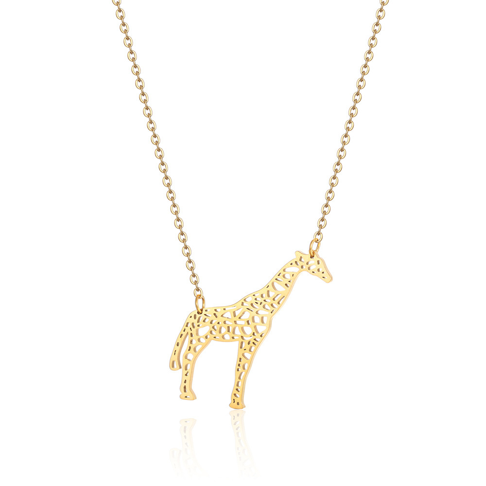 Geometric Line Animal Necklace