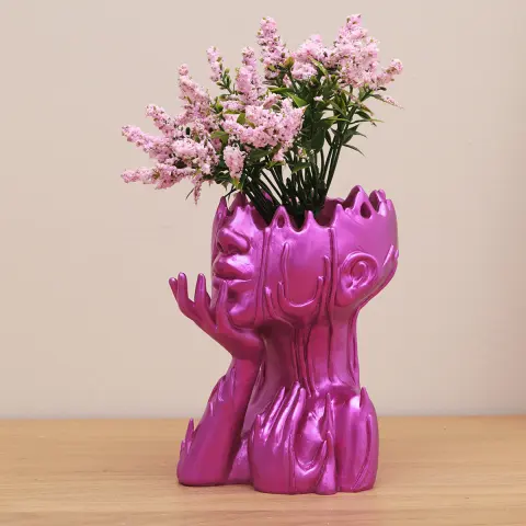 Resin New Goddess Head Flower Pot Home Garden Decoration