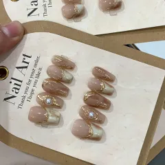Handmade Wear Nail Autumn And Winter Manicure - Medium T - View 1