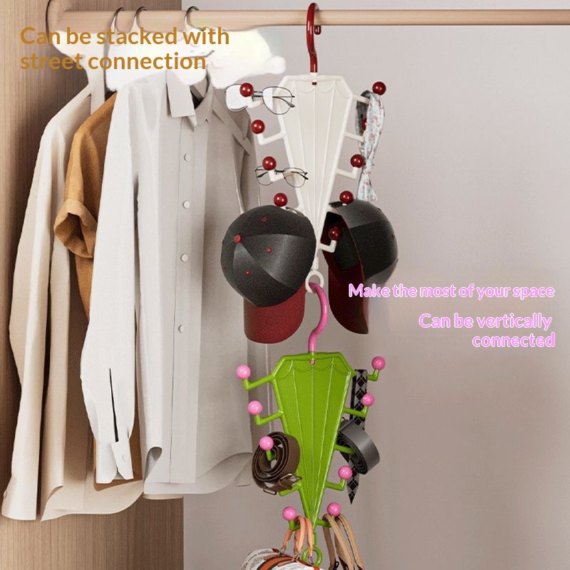 Multi-purpose Space-saving Double-sided Clothes Hanger With Multiple Hooks