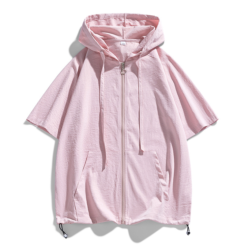 High-street Couple-matching Summer Shirt Cardigan Jacket Short-sleeve T-shirt 8