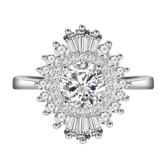 Silver Ring Non fading Fashion Popular Female Ring White - Shop at LoveMi