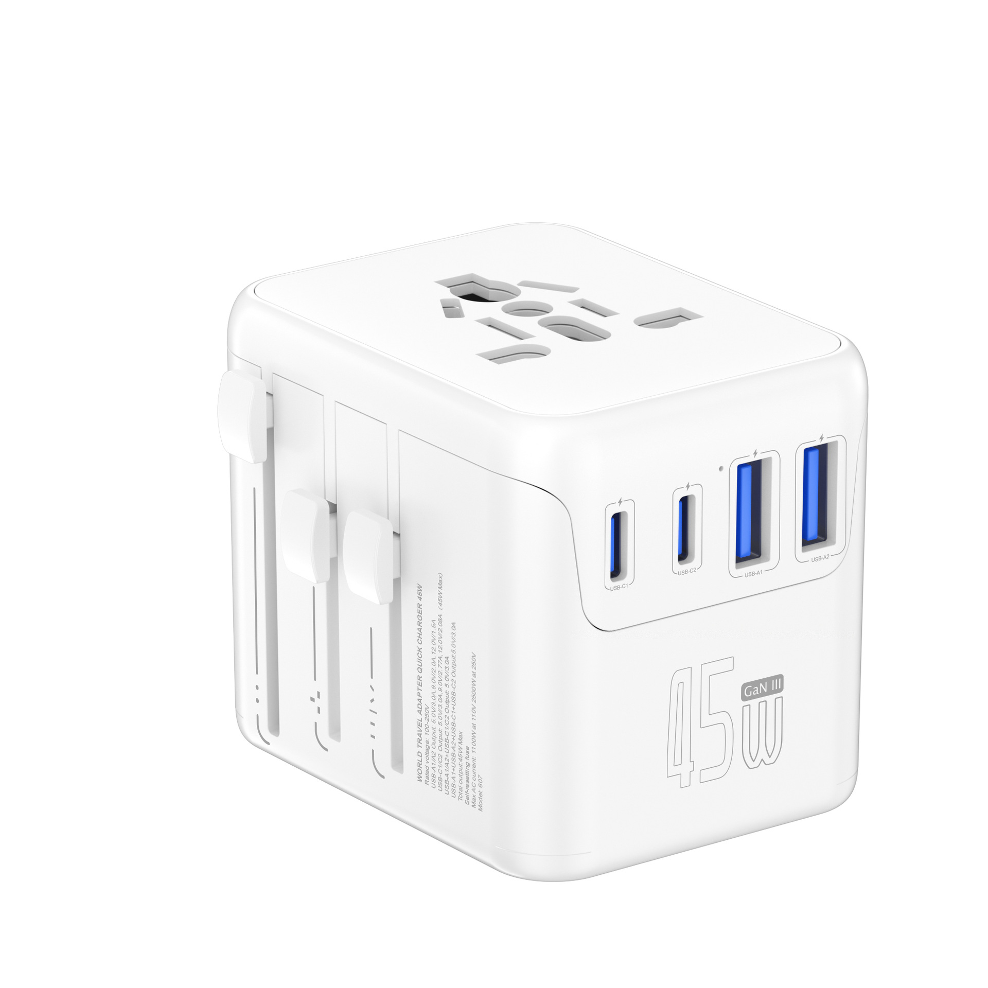 Multifunctional Wireless Travel Plug Adapter 3