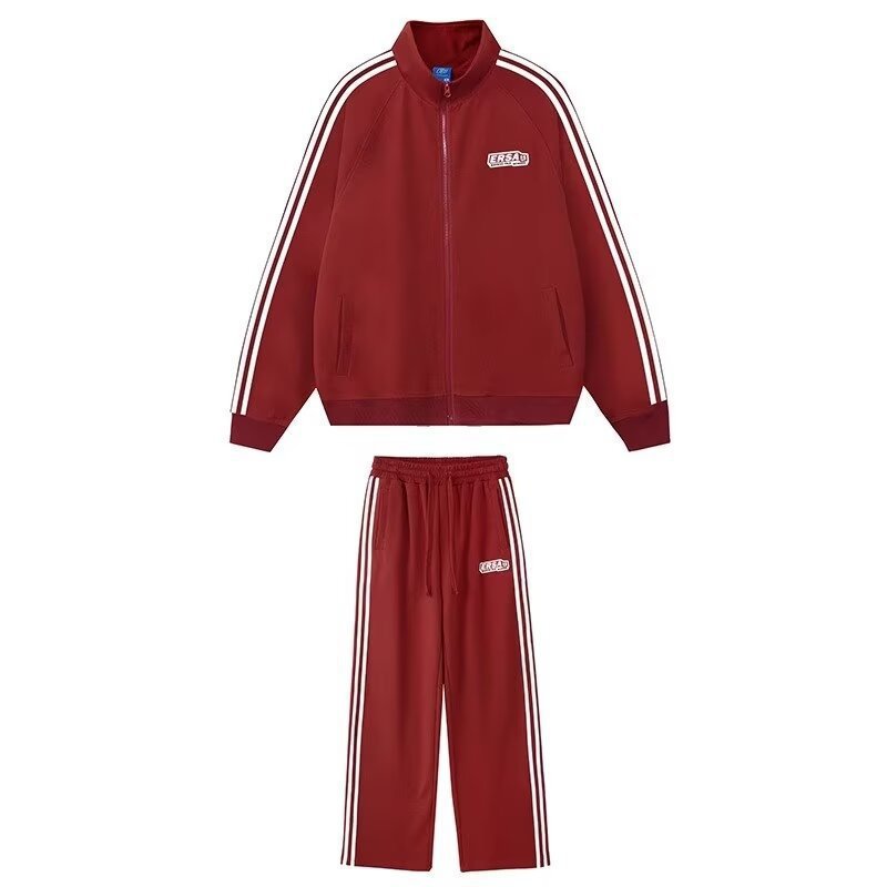 Trousers Straight Pants Long Sleeve Spring And Autumn Sports Suit