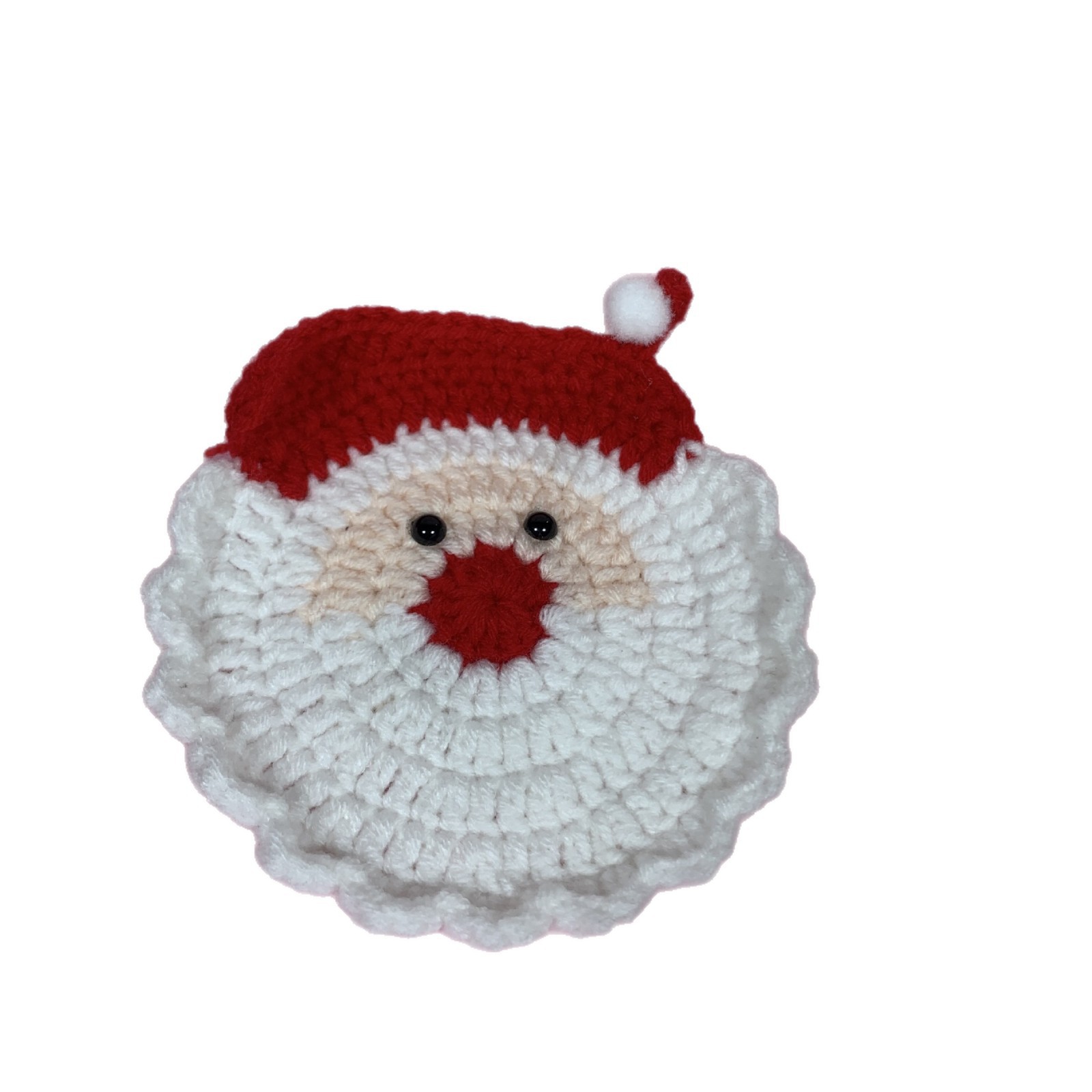 Crochet Santa Coaster