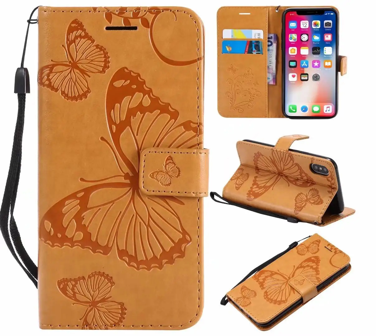 Suitable For 10 Embossed Butterfly Mobile Phone Case