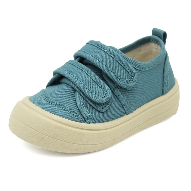 Children's Canvas Shoes Spring And Autumn Velcro Boys 'and Girls' Sneakers Big Toe Cloth Shoes
