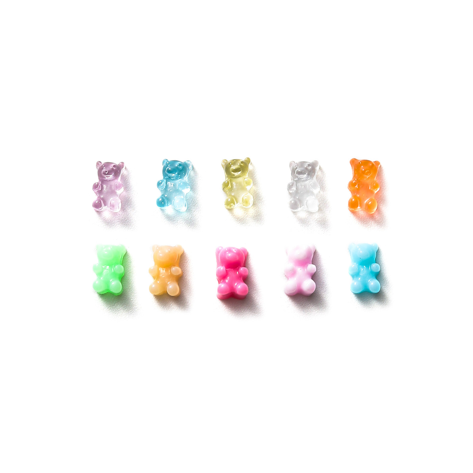 Macaron Mini Bear-shaped DIY Hairpin Phone Case And Nail Accessory 5