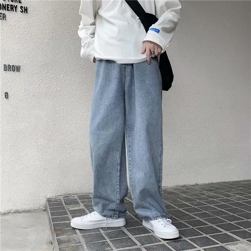 Straight Loose Autumn All-matching Draping Mop Pants