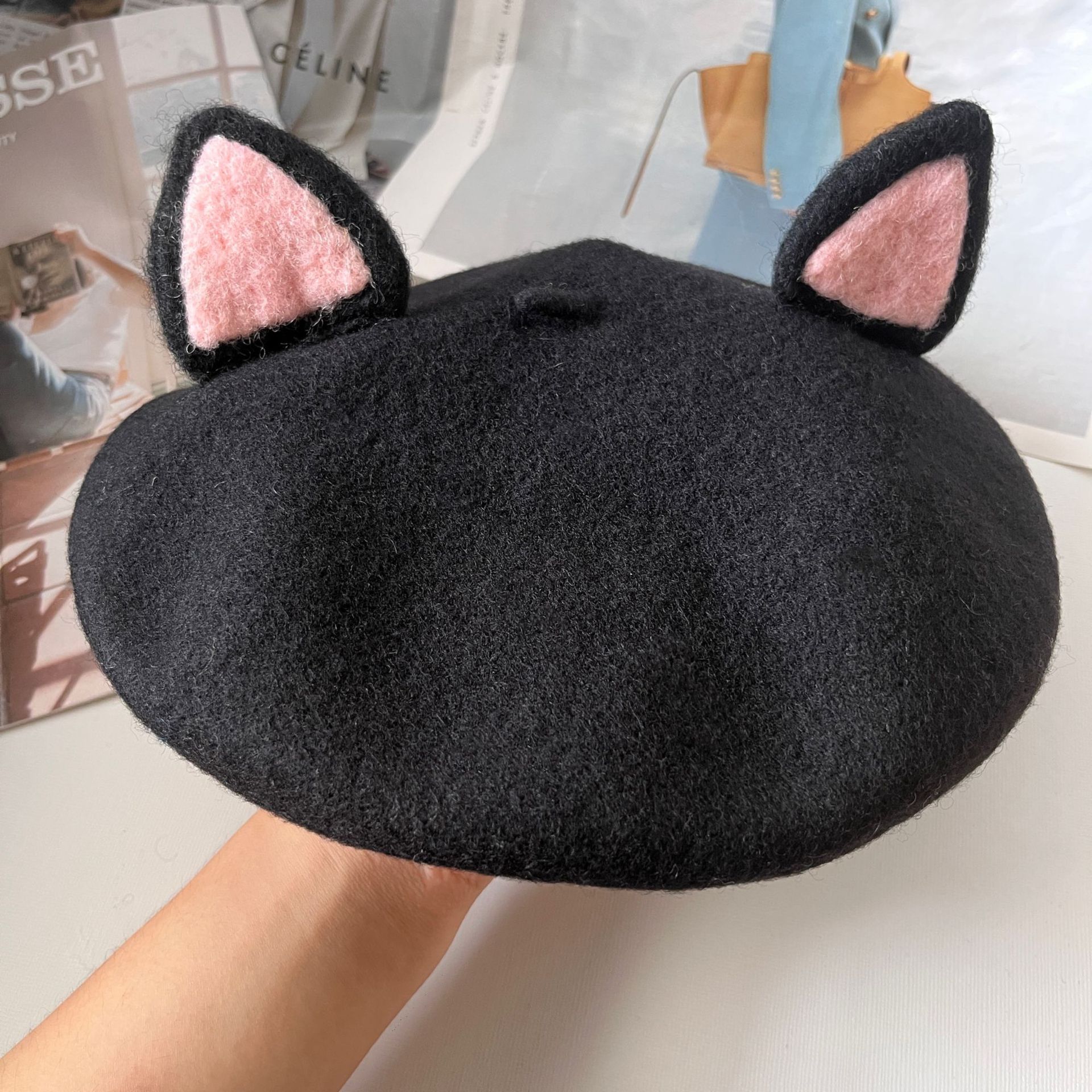 Black Black Cat Ears