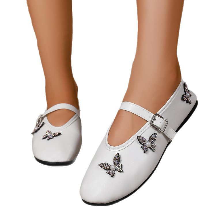 Rhinestone Bow Mary Jane Pumps