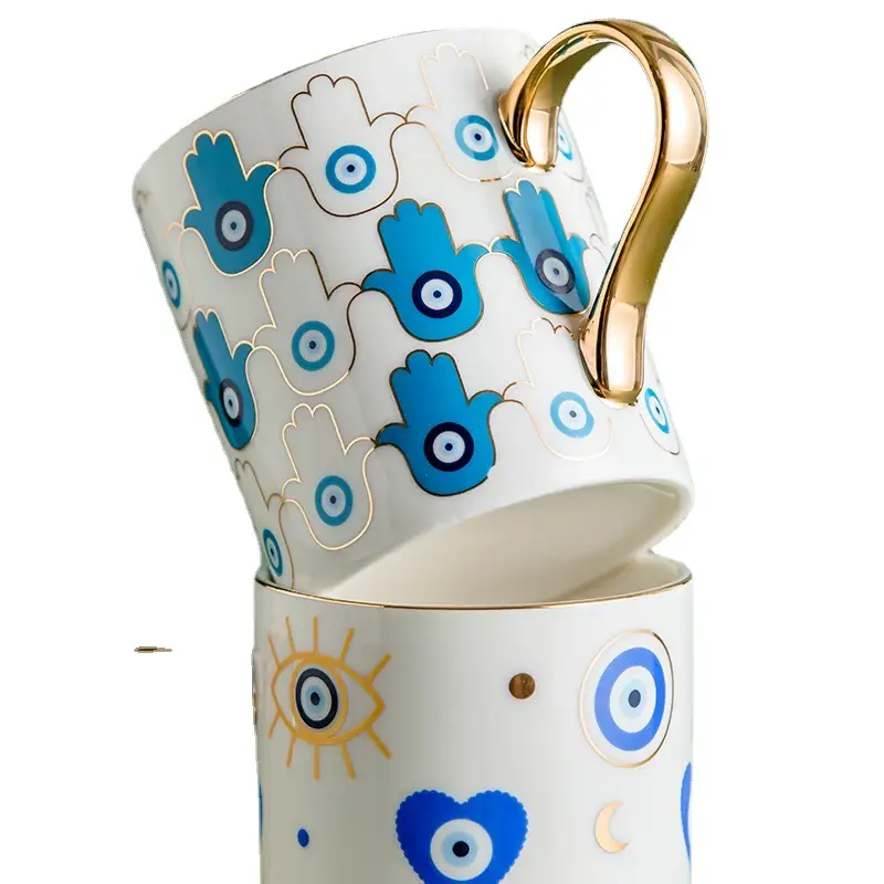 Nordic Light Luxury Ceramic Couple Mug Water Cup