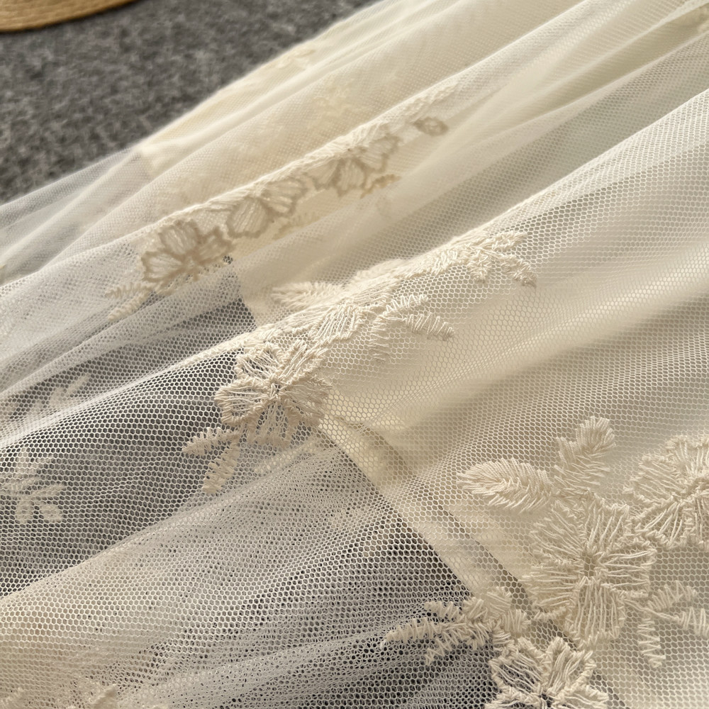 Women's Lace-Patchwork A-Line Skirt Image 13