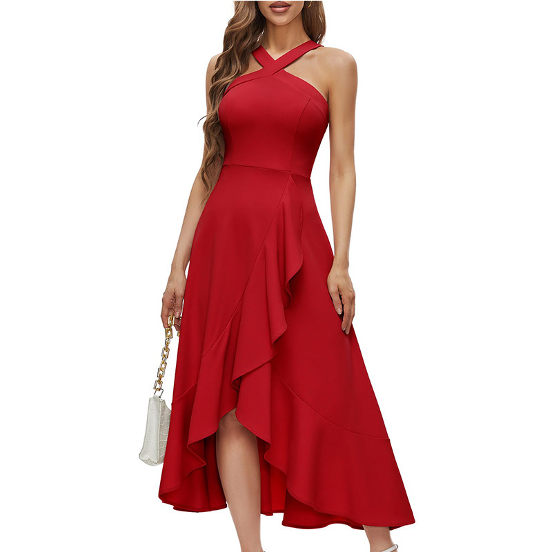 Black Off-Shoulder Women's Midi Dress for Homecoming - color option