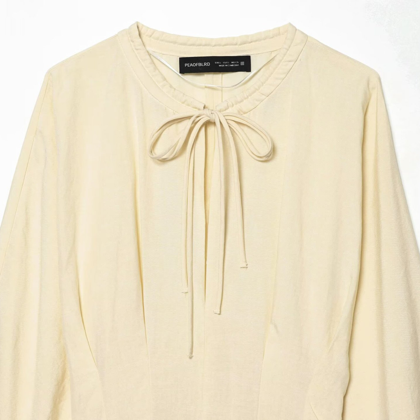 Womens Round-neck Slim-fit Pleated Dress