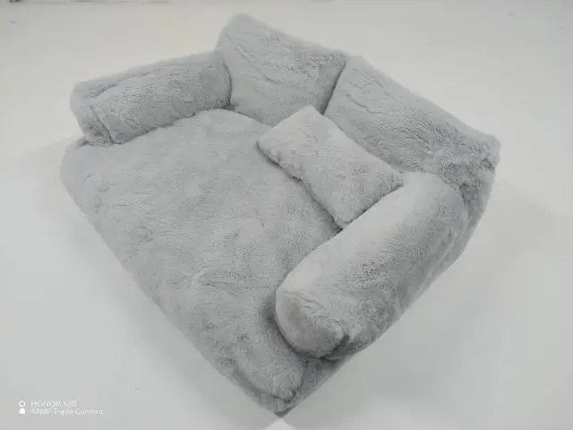 Super Soft Pet Sofa Autumn And Winter Mattress Dark Gray - Shop at LoveMi
