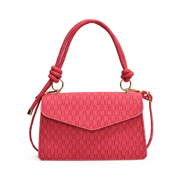 Solid Color Women's One Shoulder Fashion Handbag Rose - Shop at LoveMi