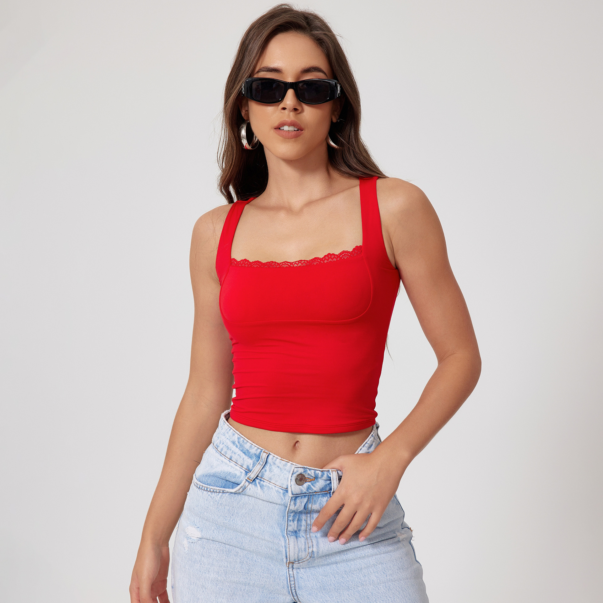 Tight Sports Vest Naked Women Feeling Quick-drying Breathable