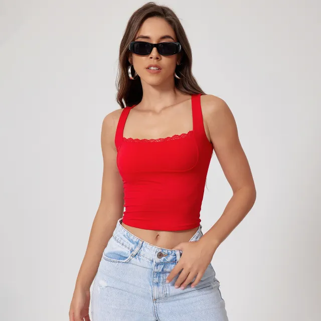 Tight Sports Vest Naked Women Feeling Quick drying Breathable Red - Shop at LoveMi