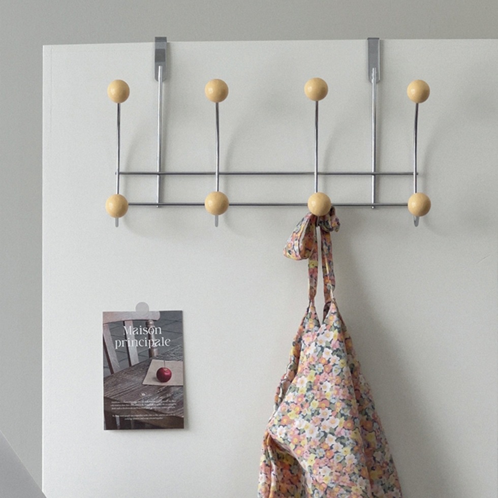 INS Household Wrought-iron Door Hook Storage No-drilling Needed, Coat And Hat Hook
