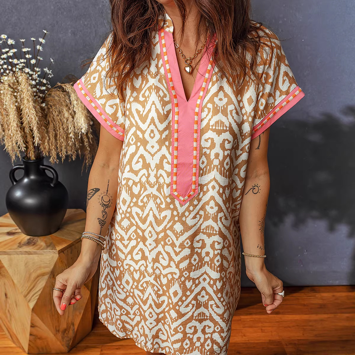 Summer V-Neck Dress For Women