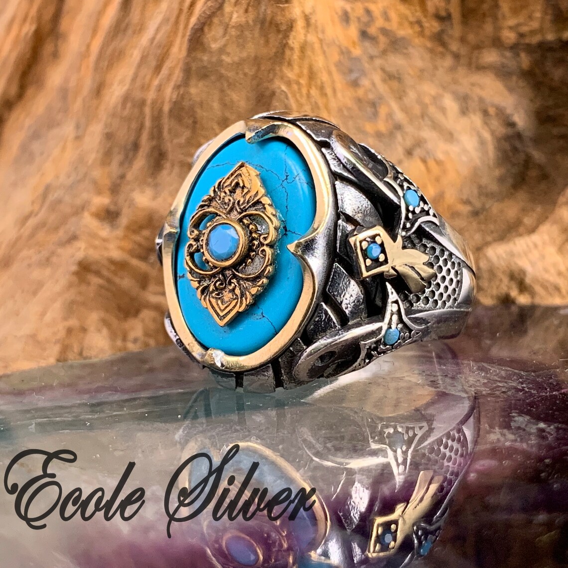 Fashion Retro Distressed Personality Men's Ring