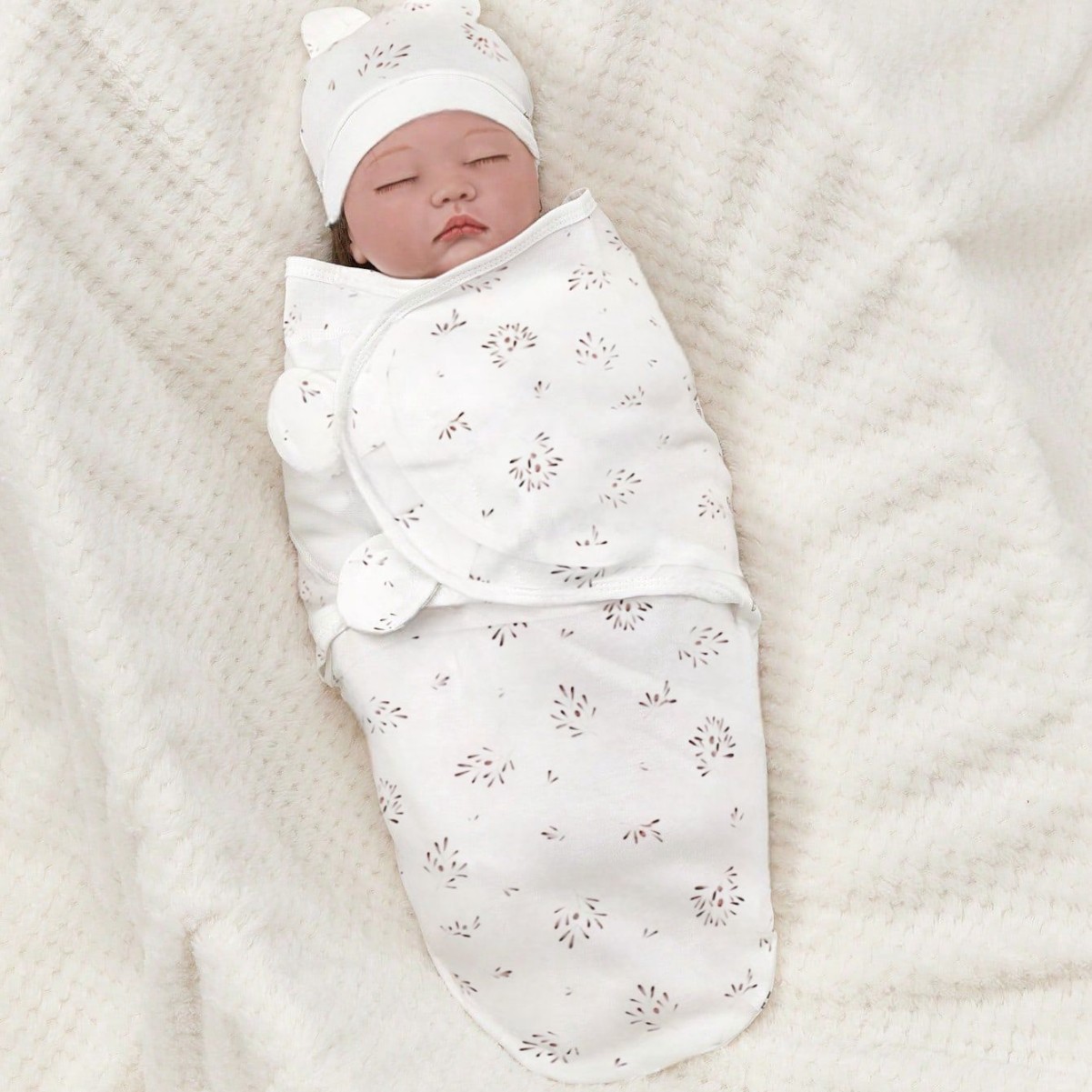 Cotton Baby Swaddling Blanket Newborn Anti-Startle
