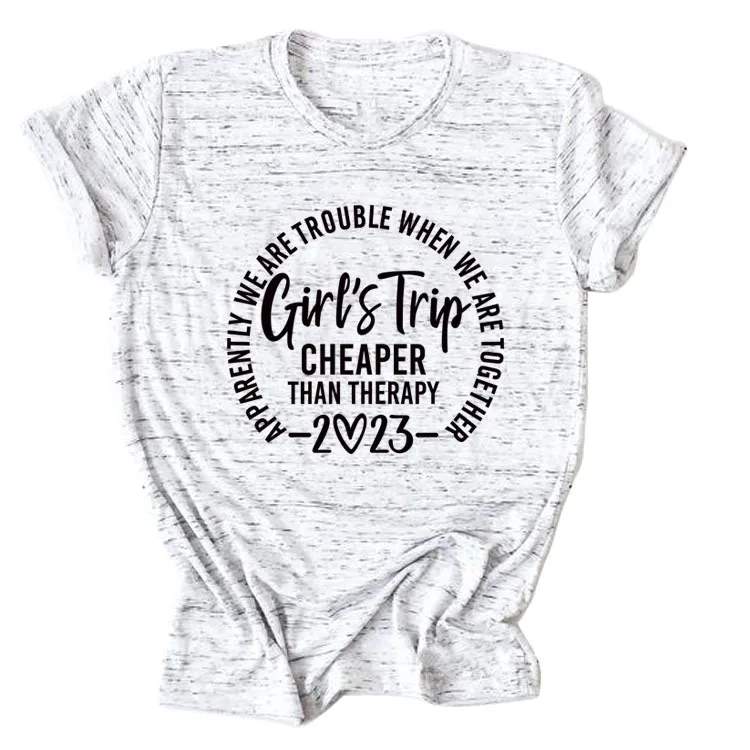 Letter Crew Neck Short Sleeve Loose Women's T-shirt - Graphite Grey Black Font