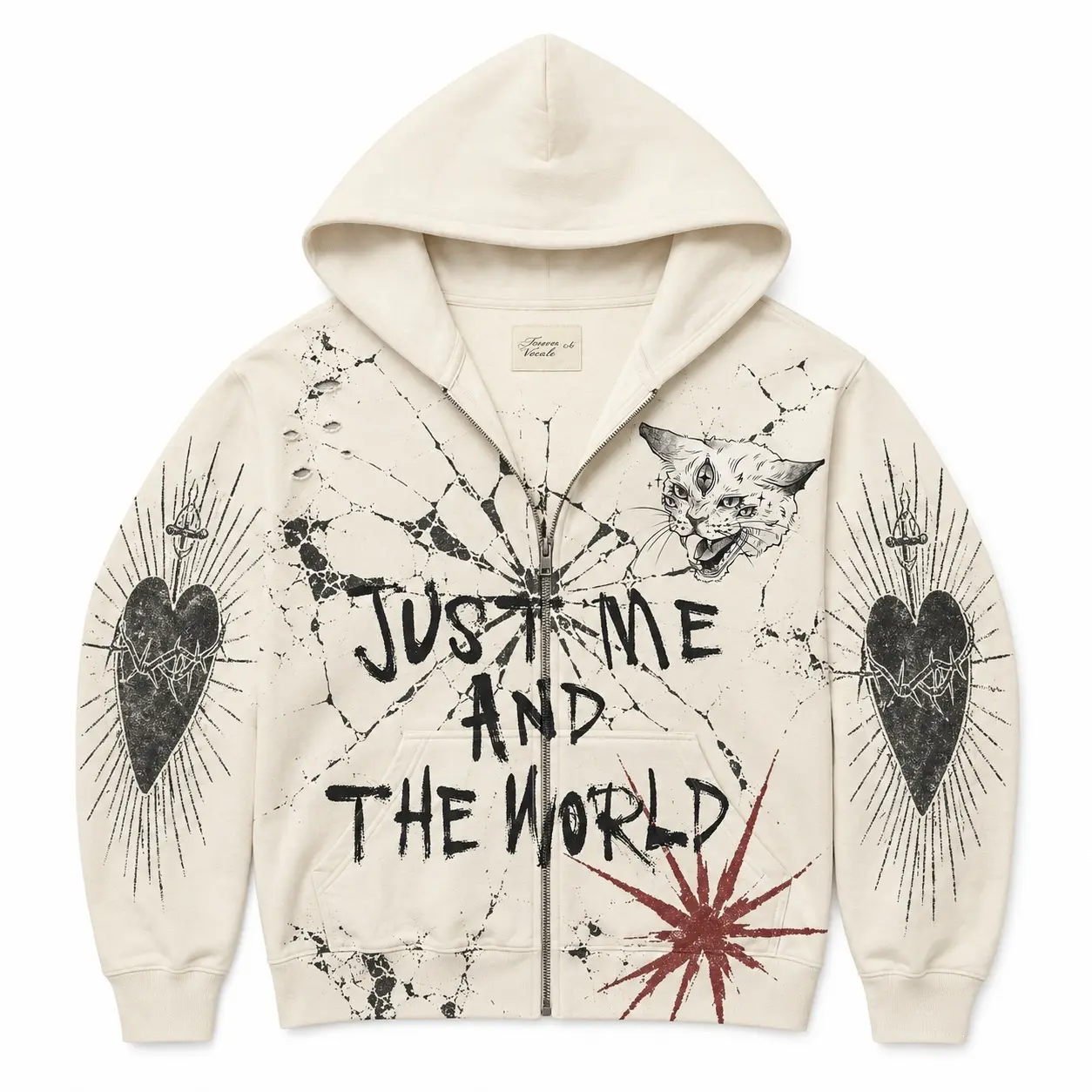 Inkjet 3D-printed Floral Unisex Casual Hoodie