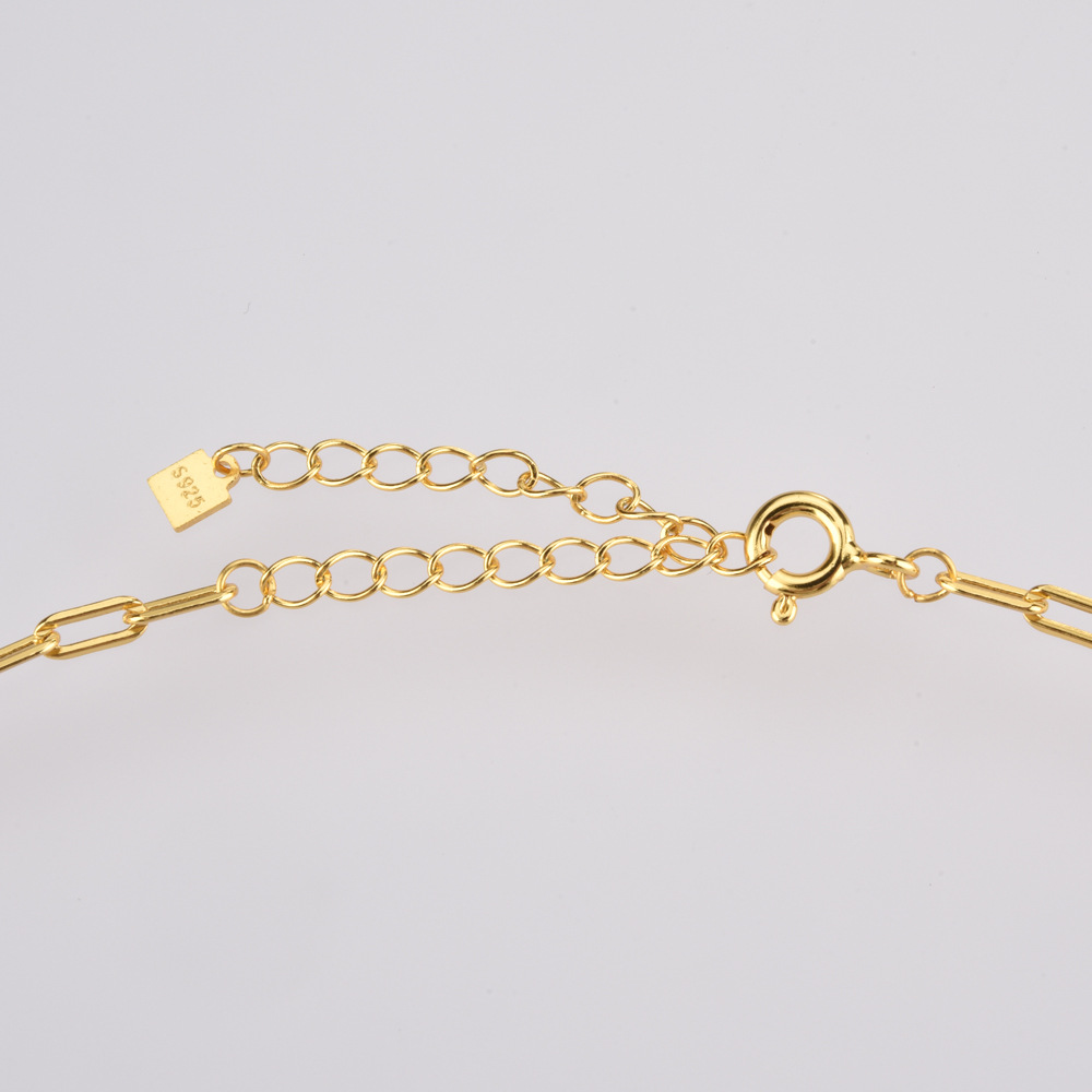 S925 Sterling Silver Rectangular Chain